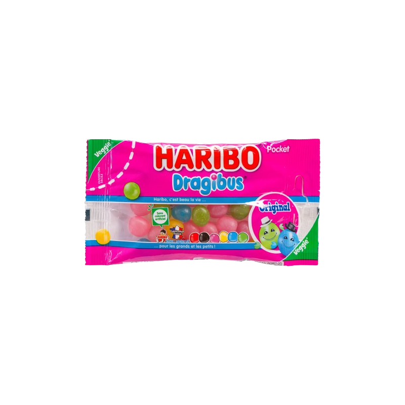 Bonbons Dragibus Original Haribo Veggie – Sachet 40 g